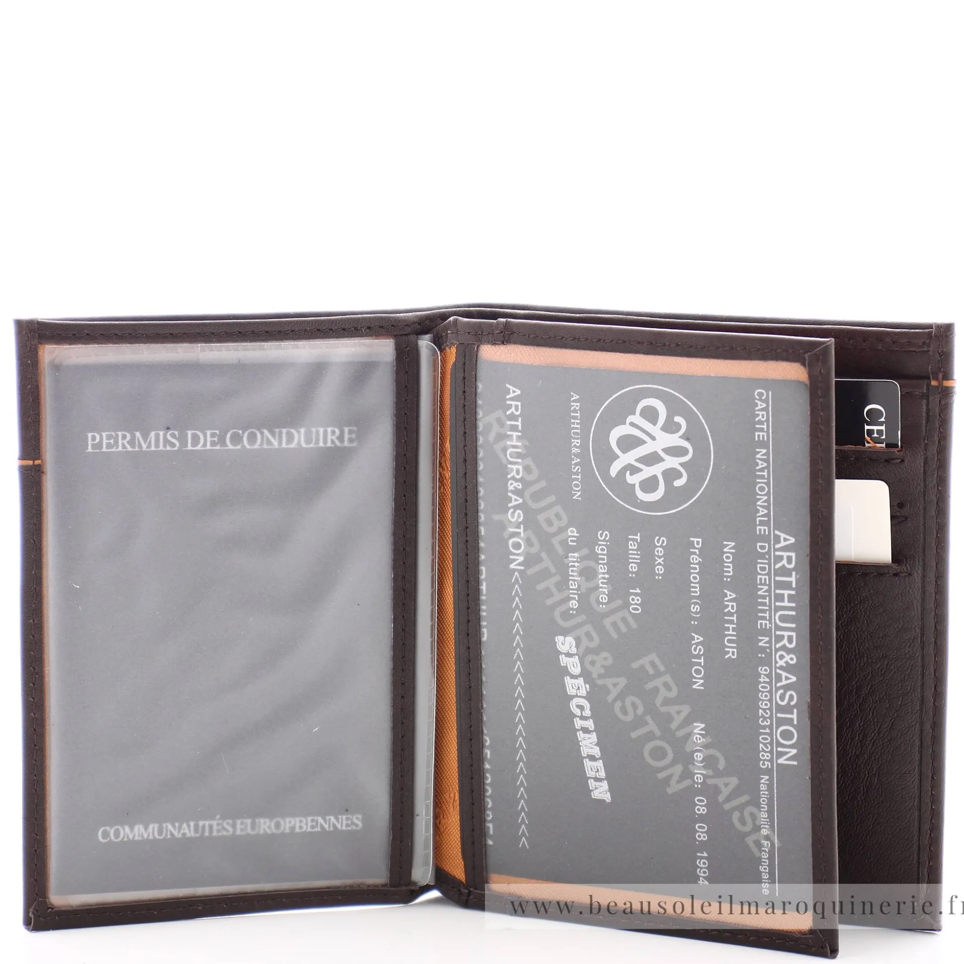 Arthur Aston Portefeuille en cuir de vachette Ennis*Homme Portefeuilles Homme