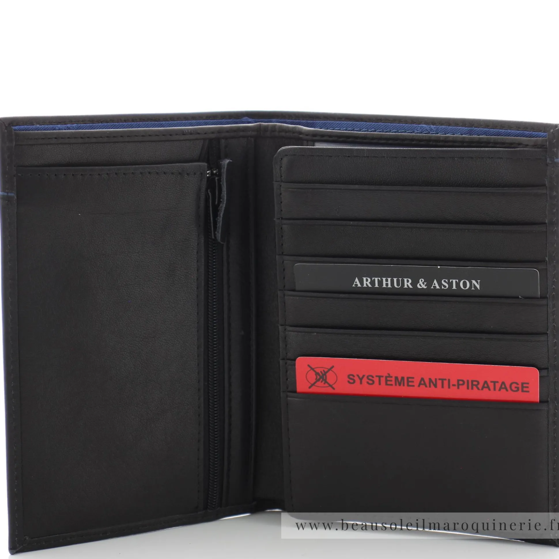 Arthur Aston Portefeuille en cuir de vachette plonge Ennis*Homme Portefeuilles Homme