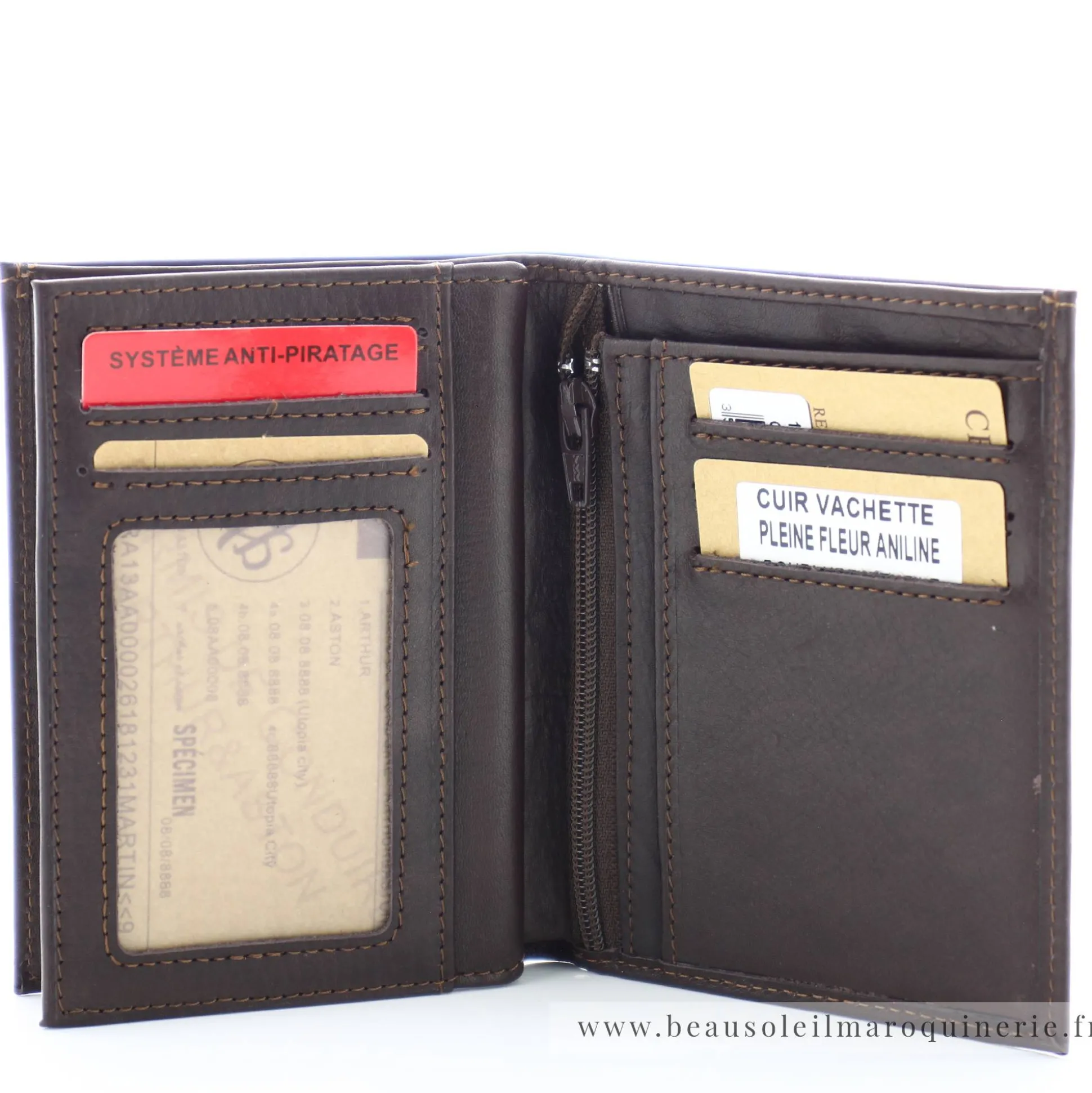Arthur Aston Portefeuille en cuir plonge Pablo*Homme Portefeuilles Homme