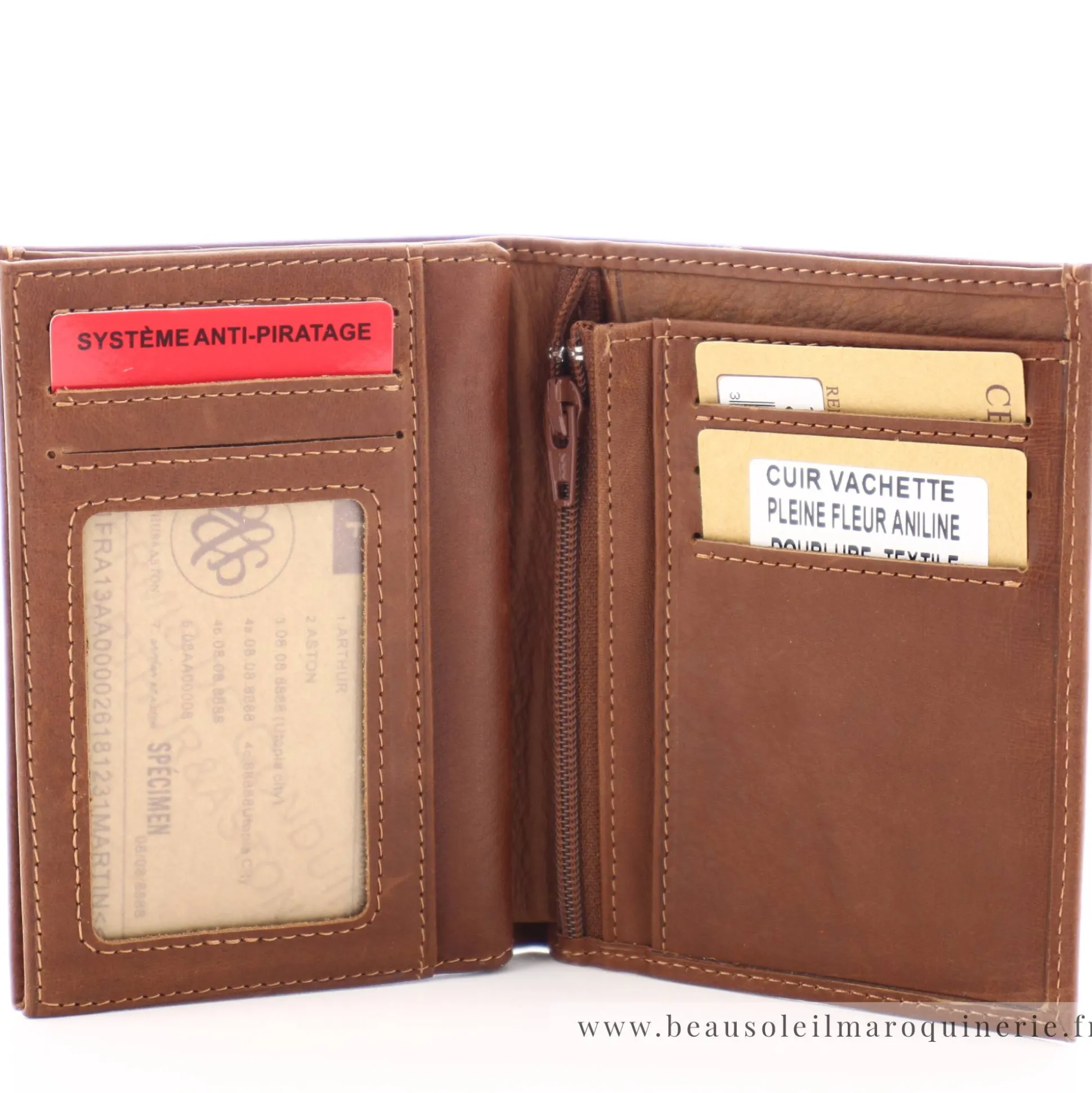 Arthur Aston Portefeuille en cuir plonge Pablo*Homme Portefeuilles Homme