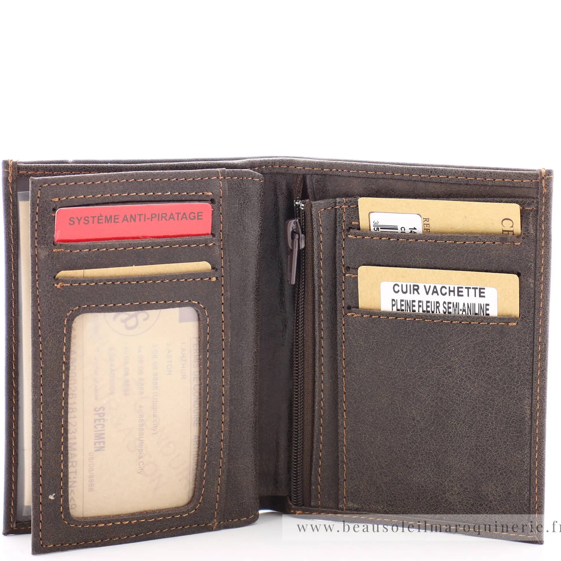 Arthur Aston Portefeuille europeen cuir Diego*Homme Portefeuilles Homme