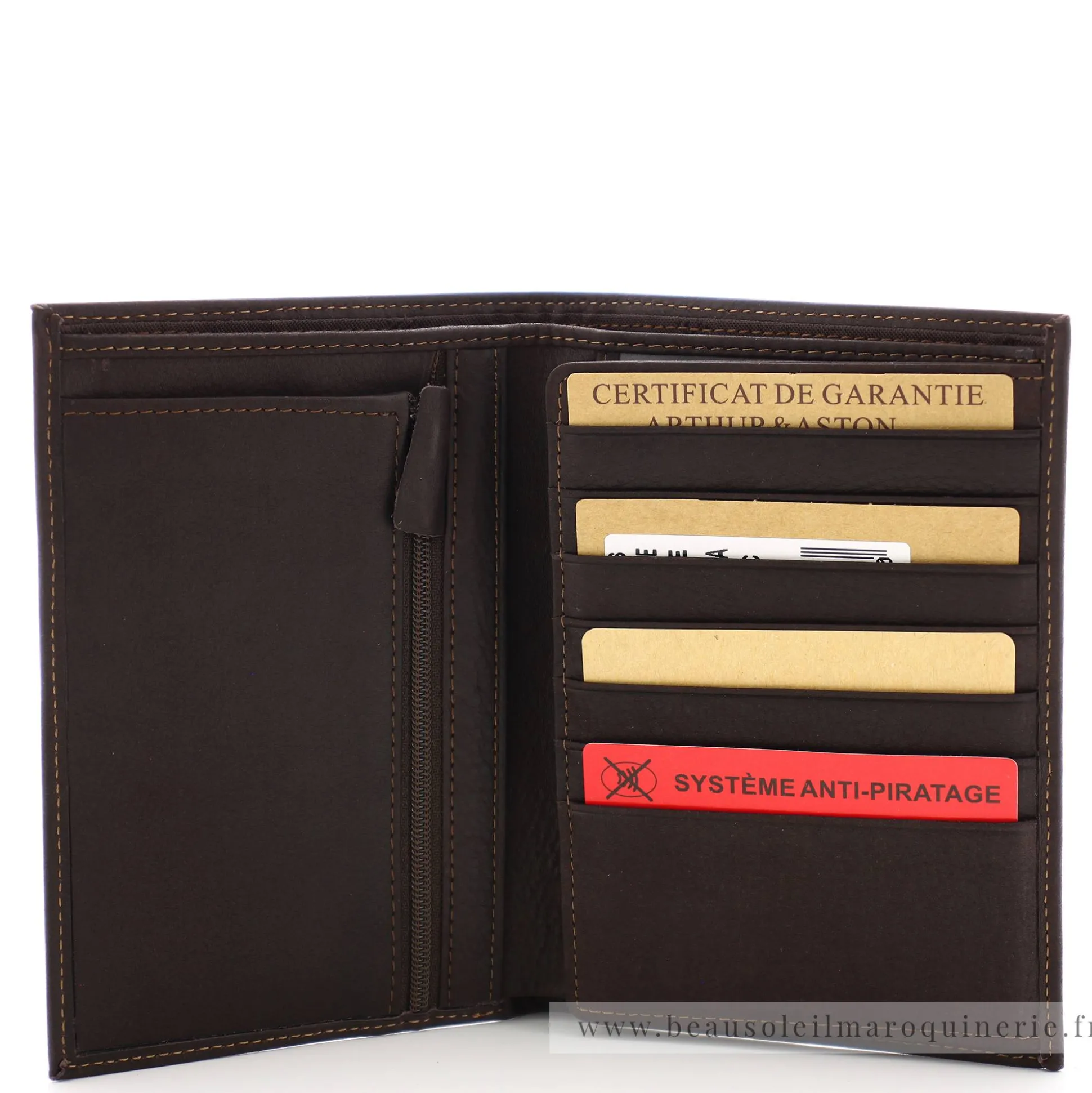 Arthur Aston Portefeuille homme en cuir gras Louis*Homme Portefeuilles Homme