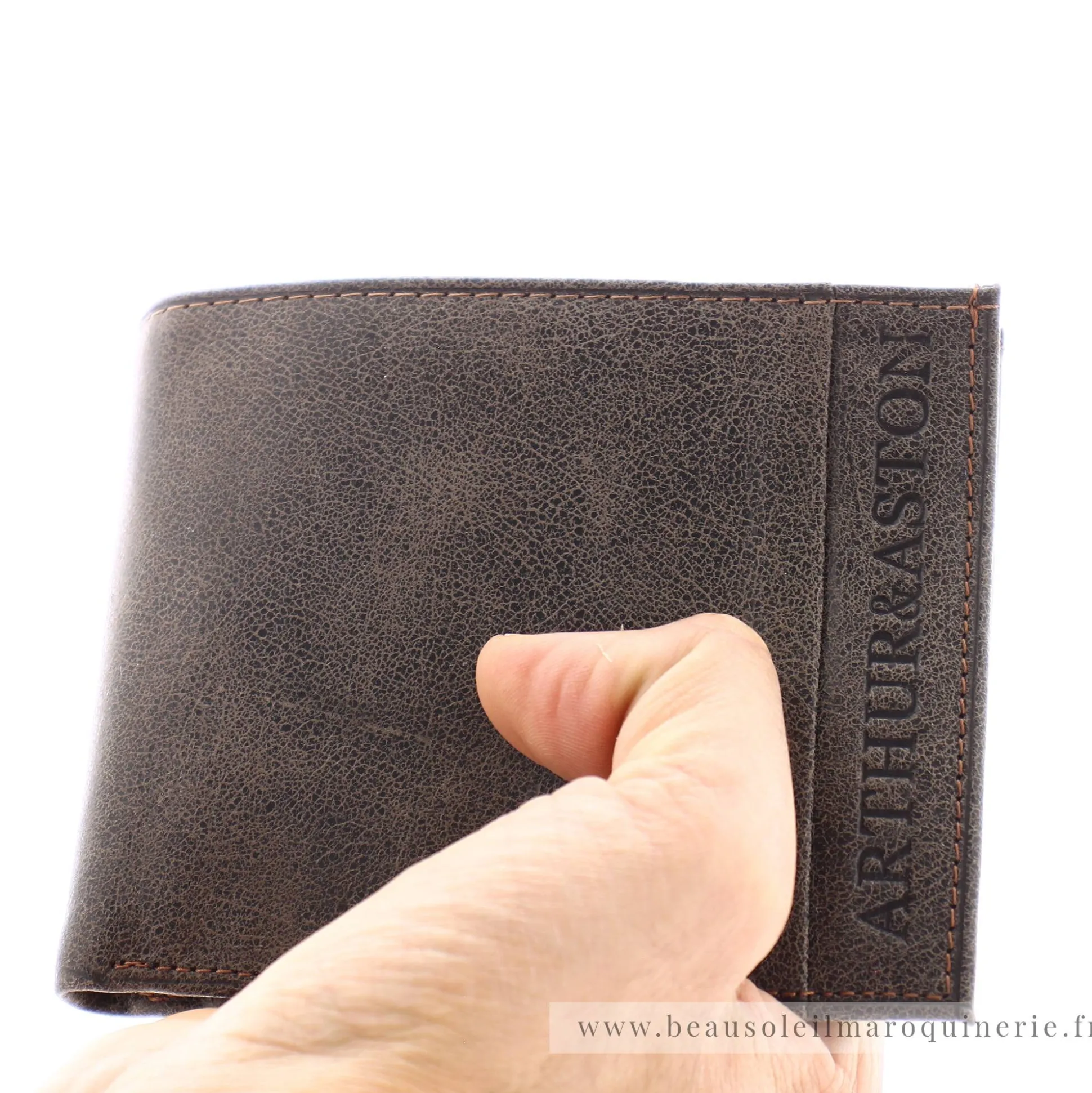 Arthur Aston Portefeuille horizontal en cuir 1438*Homme Portefeuilles Homme