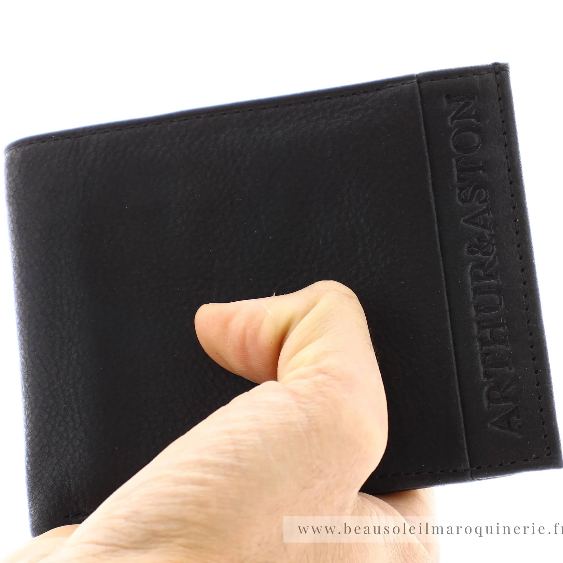 Arthur Aston Portefeuille horizontal en cuir 1438*Homme Portefeuilles Homme