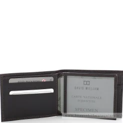 David William Portefeuille italien cuir emplacement airtag*Homme Portefeuilles Homme|Porte-Monnaie Homme