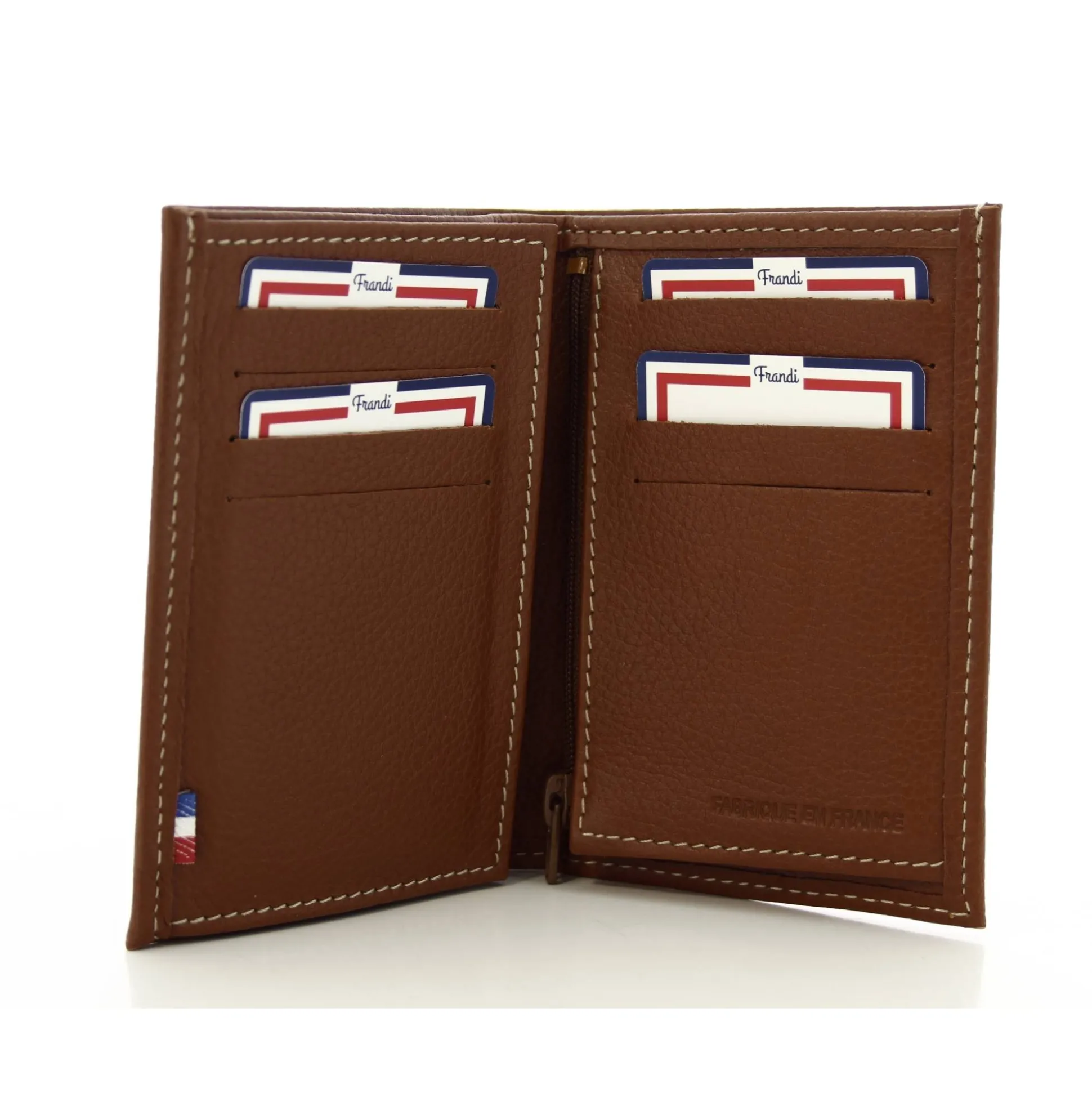 Frandi Portefeuille junior cuir de vachette graine*Homme Portefeuilles Homme