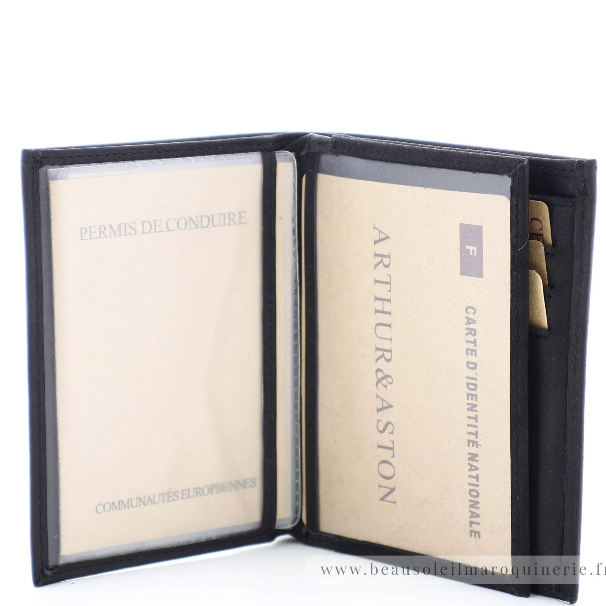 Arthur Aston Portefeuille Louis 2 volets en cuir gras*Homme Portefeuilles Homme
