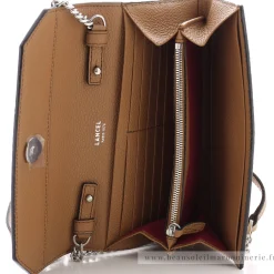 Lancel Portefeuille Ninon cuir graine avec bandouliere*Femme Portefeuilles Femme