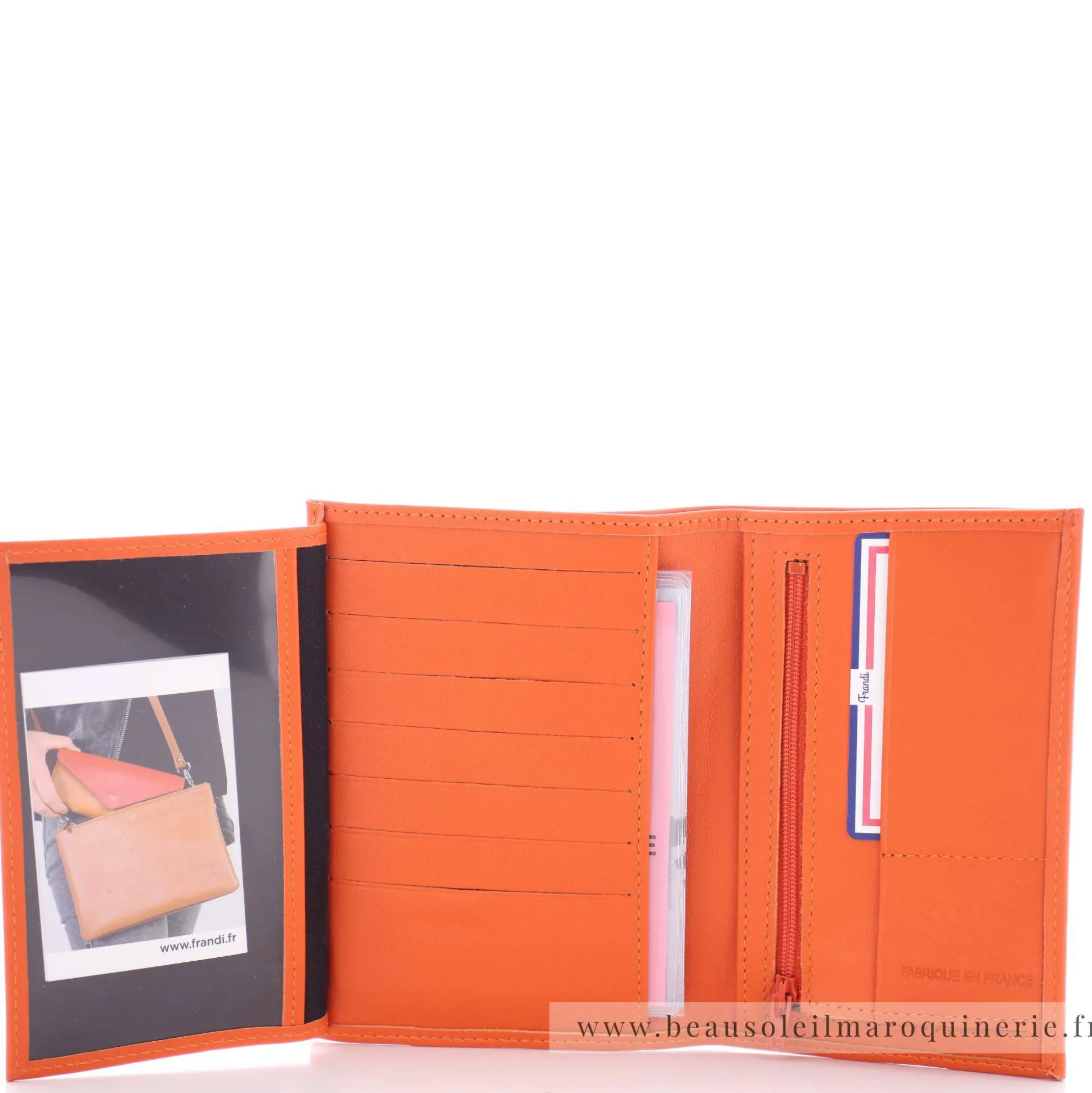 Frandi Portefeuille porte-cartes cuir de vachette*Femme Portefeuilles Femme