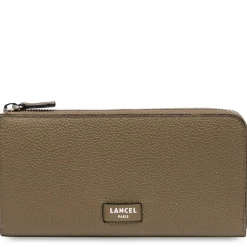 Lancel Portefeuille slim zippe Ninon en cuir graine*Femme Portefeuilles Femme