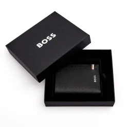 Hugo Boss Portefeuille vertical depliant Iconic en cuir*Homme Portefeuilles Homme