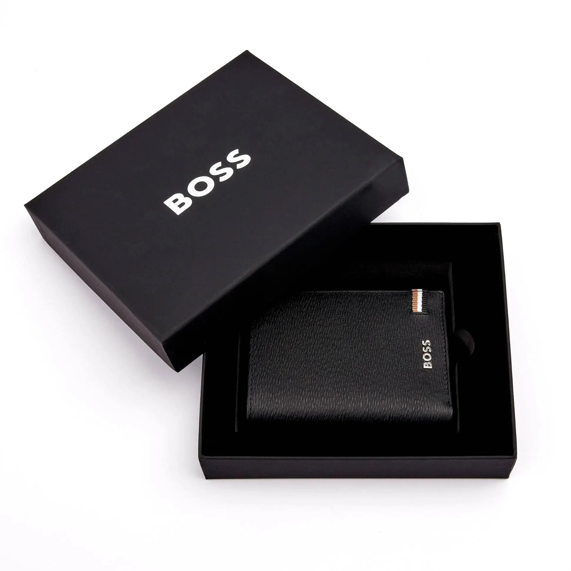 Hugo Boss Portefeuille vertical depliant Iconic en cuir*Homme Portefeuilles Homme