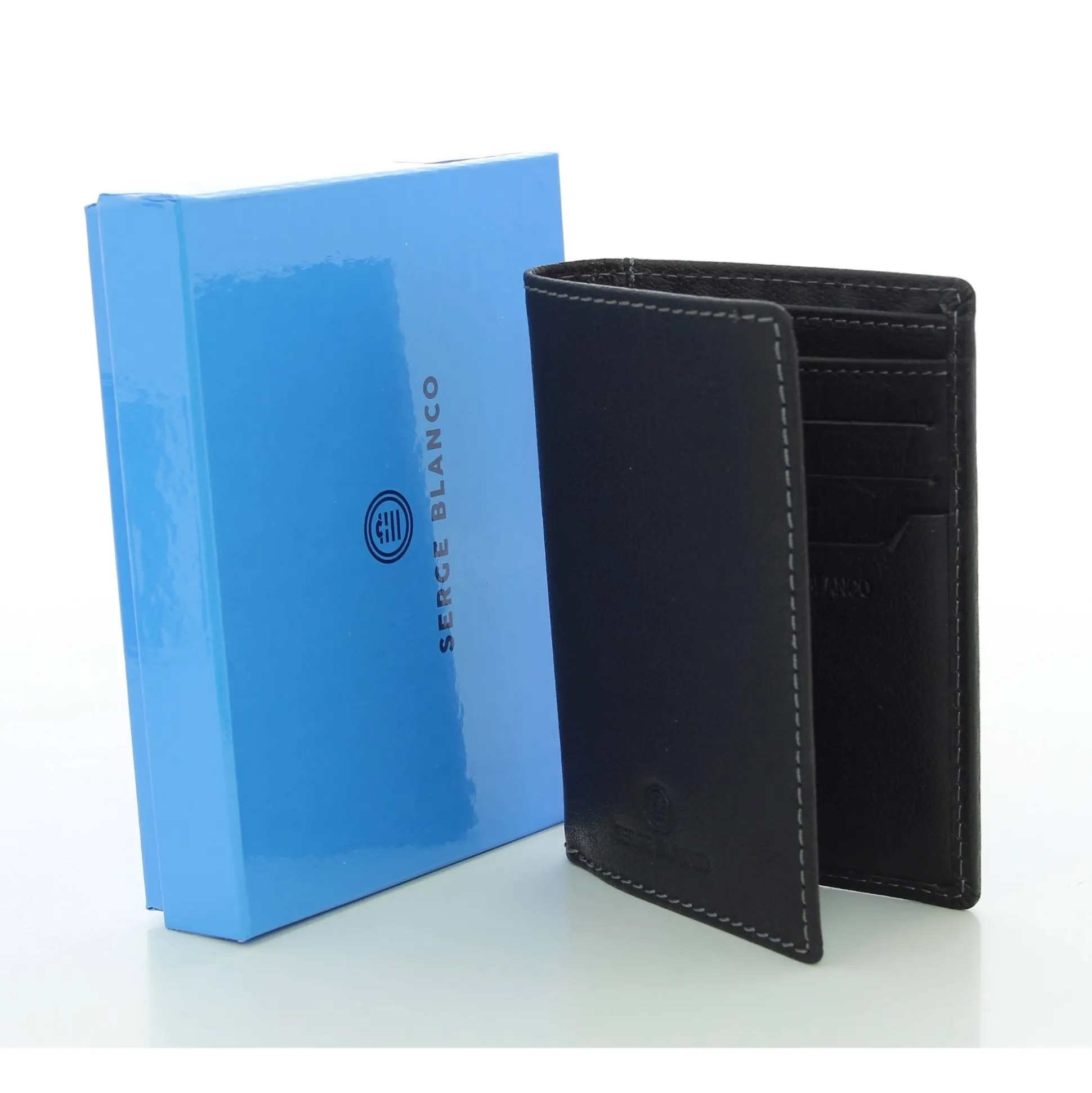 Serge Blanco Portefeuille vertical Marfa en cuir*Homme Portefeuilles Homme