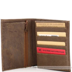 Arthur Aston Portefeuille vintage cuir destroy Cristiano*Homme Portefeuilles Homme