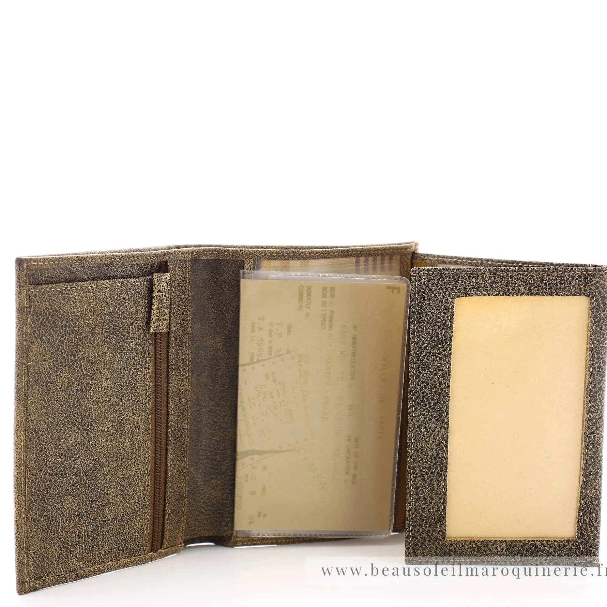 Arthur Aston Portefeuille vintage cuir destroy Cristiano*Homme Portefeuilles Homme