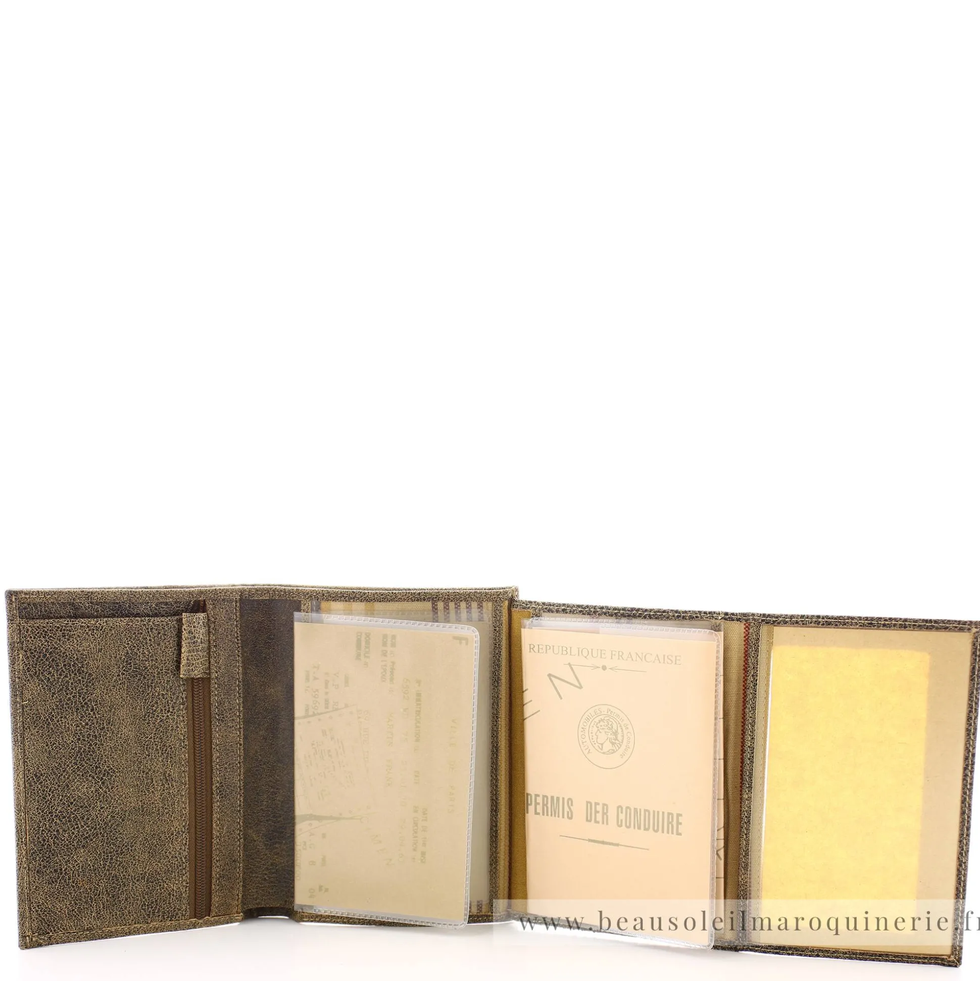 Arthur Aston Portefeuille vintage cuir destroy Cristiano*Homme Portefeuilles Homme