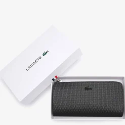 Lacoste Portefeuille zippe Chantaco en cuir*Femme Portefeuilles Femme