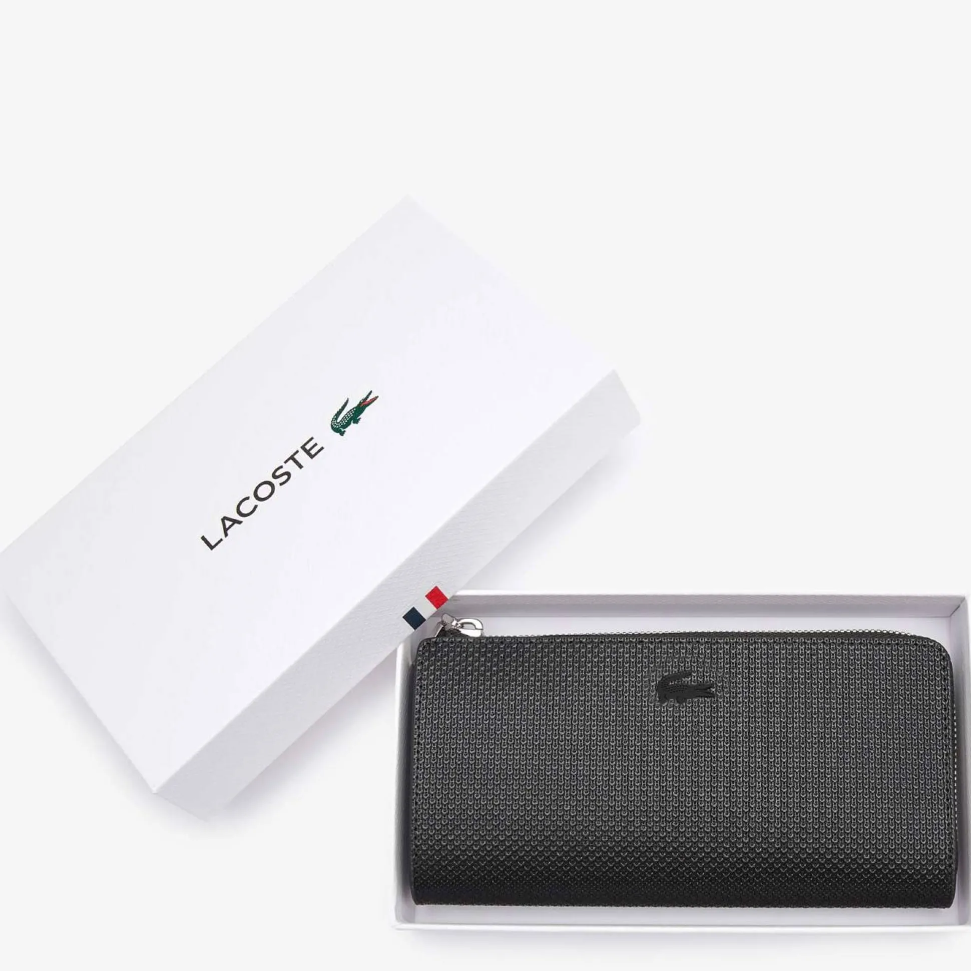 Lacoste Portefeuille zippe Chantaco en cuir*Femme Portefeuilles Femme