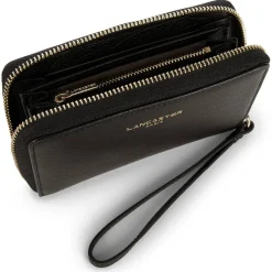 Lancaster Portefeuille zippe Dune en cuir*Femme Portefeuilles Femme