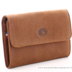Frandi Porte-monnaie a rabat en cuir Nubuck*Femme Porte-Monnaie Femme