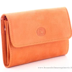 Frandi Porte-monnaie a rabat en cuir Nubuck*Femme Porte-Monnaie Femme