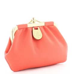 Pourchet Porte-monnaie bourse en cuir d'agneau*Femme Porte-Monnaie Femme