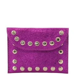 Marlon Firenze Porte-monnaie cuir metallise a clous*Femme Porte-Monnaie Femme