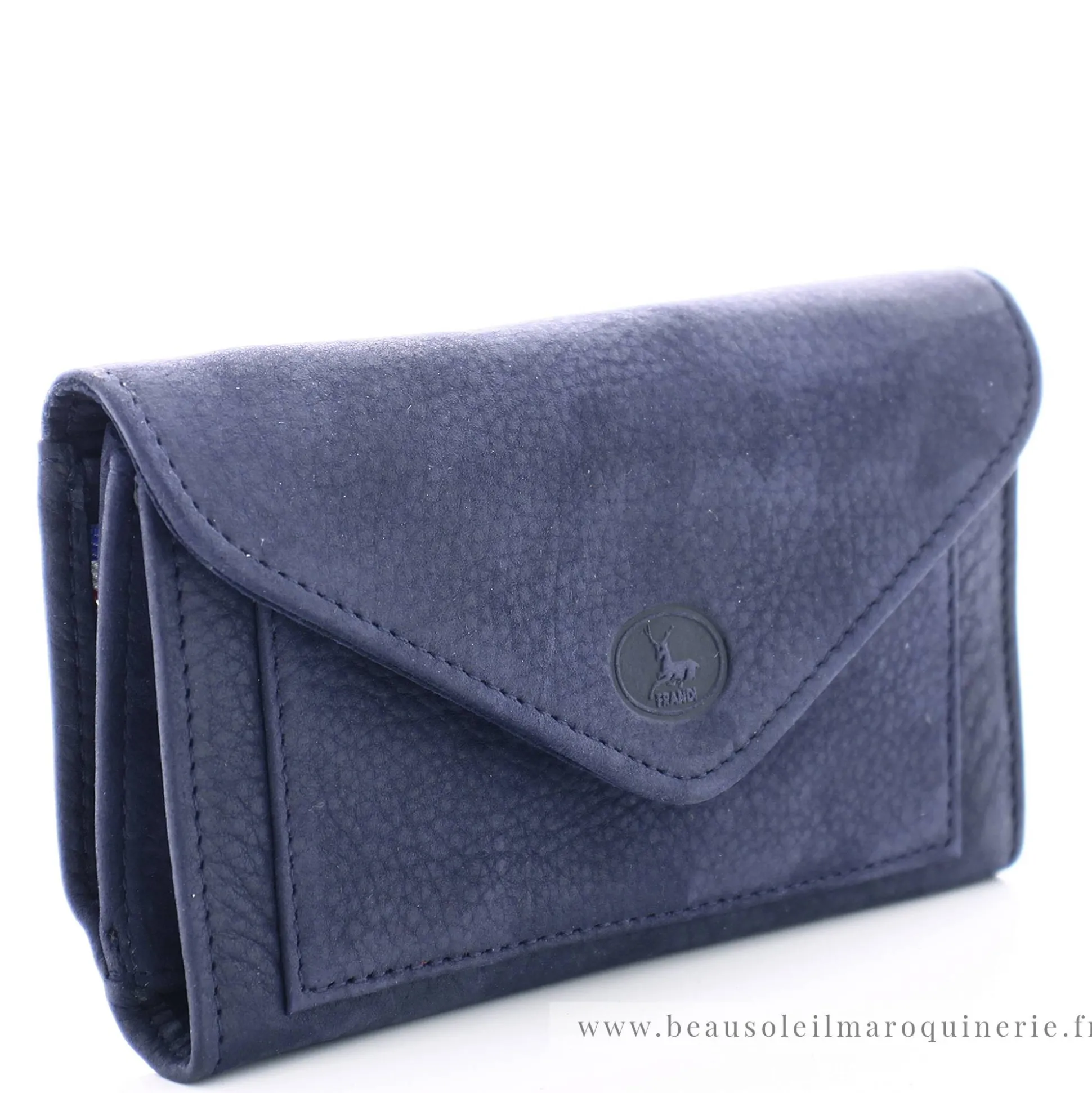 Frandi Porte-monnaie enveloppe en cuir Nubuck*Femme Porte-Monnaie Femme