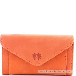 Frandi Porte-monnaie enveloppe en cuir Nubuck*Femme Porte-Monnaie Femme