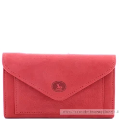 Frandi Porte-monnaie enveloppe en cuir Nubuck*Femme Porte-Monnaie Femme