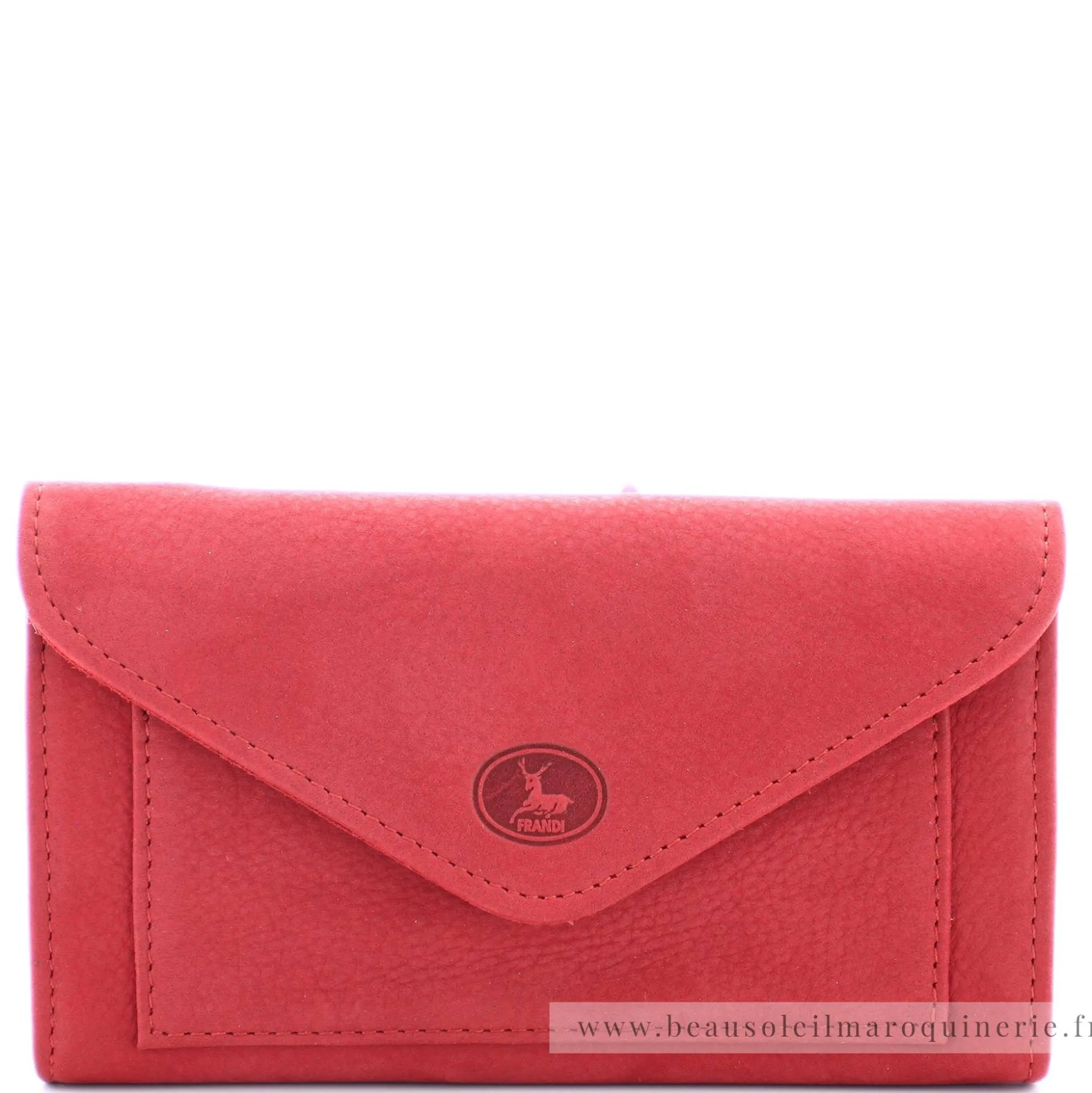 Frandi Porte-monnaie enveloppe en cuir Nubuck*Femme Porte-Monnaie Femme