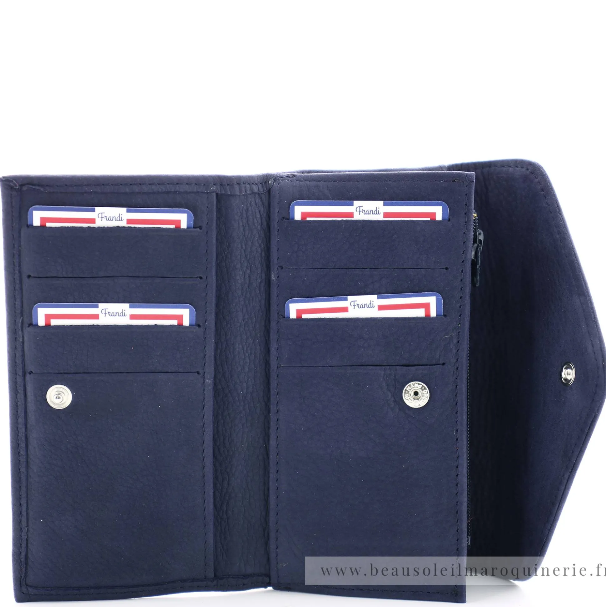 Frandi Porte-monnaie enveloppe en cuir Nubuck*Femme Porte-Monnaie Femme