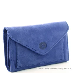 Frandi Porte-monnaie enveloppe en cuir Nubuck*Femme Porte-Monnaie Femme