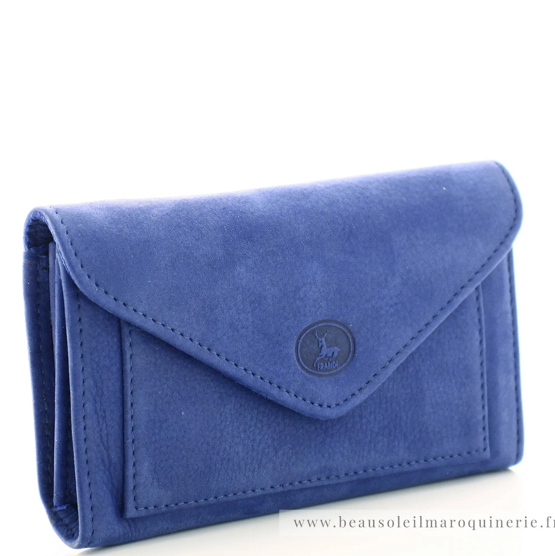 Frandi Porte-monnaie enveloppe en cuir Nubuck*Femme Porte-Monnaie Femme