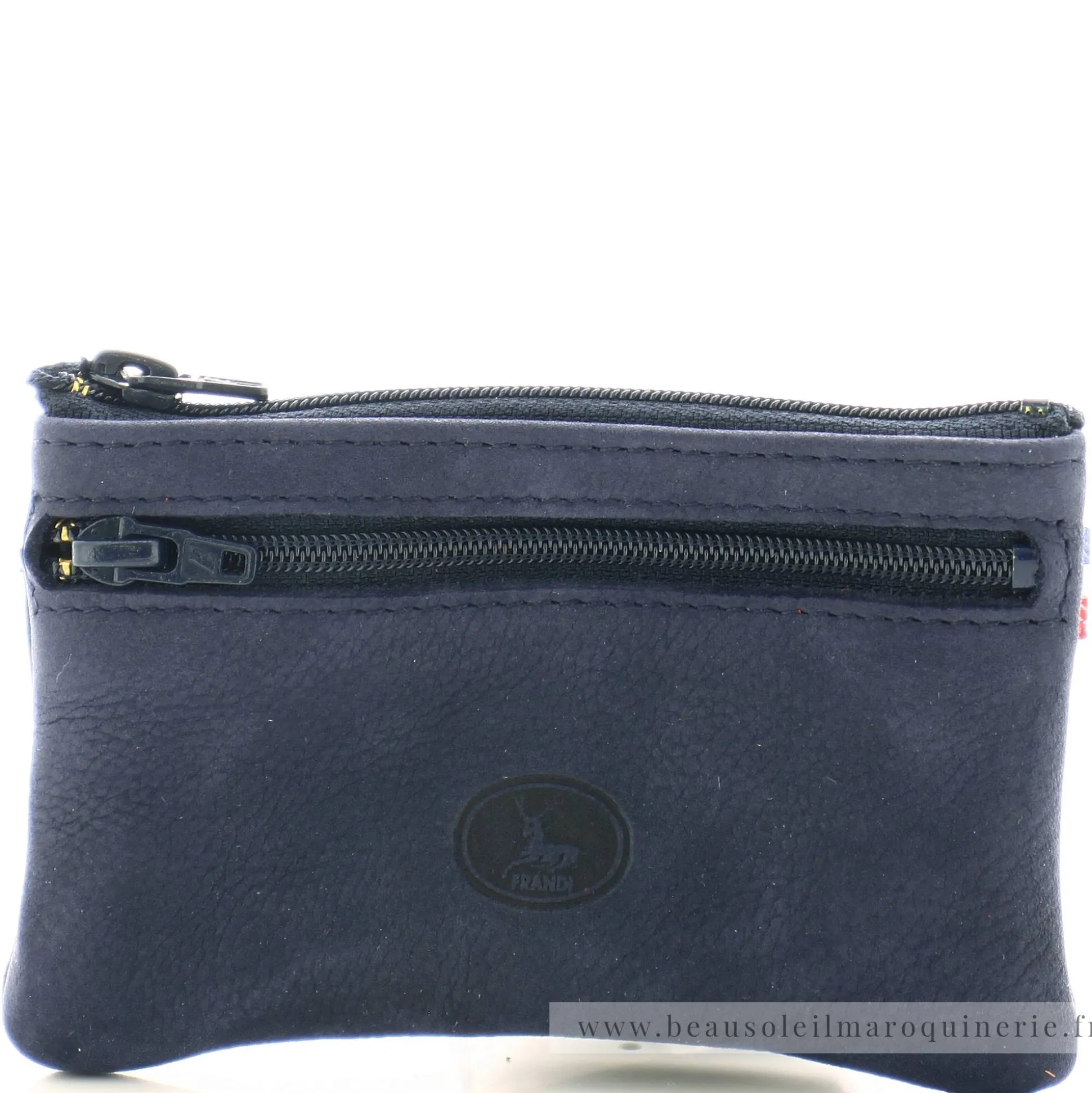 Frandi Porte-monnaie plat en cuir Nubuck zippe*Femme Portefeuilles Femme|Porte-Monnaie Femme