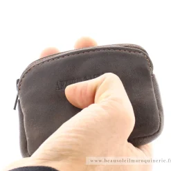 Arthur Aston Porte-monnaie zippe cuir vieilli Diego*Homme Porte-Monnaie Homme