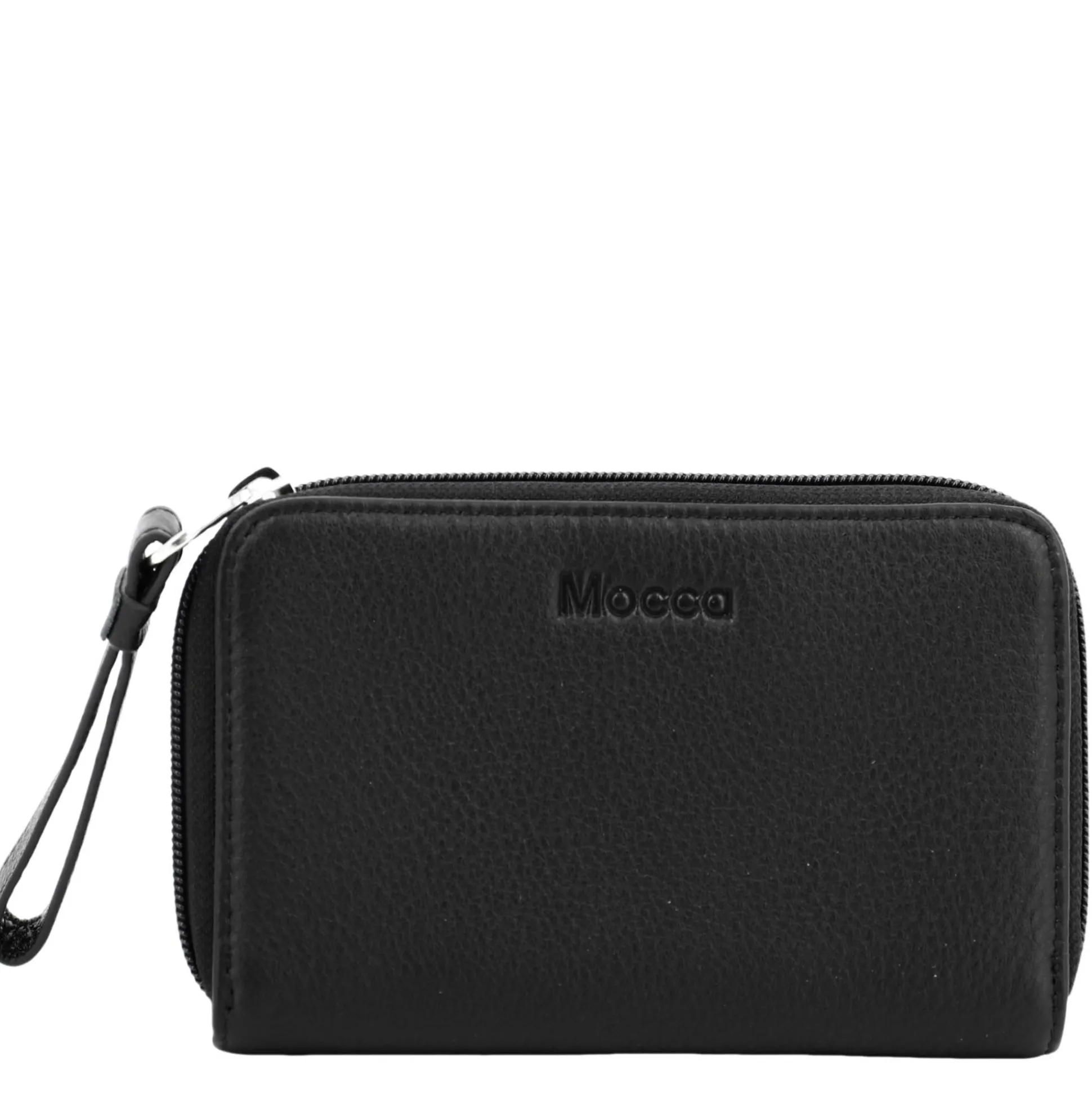 Mocca Porte-monnaie zippe Dana en cuir graine*Femme Porte-Monnaie Femme