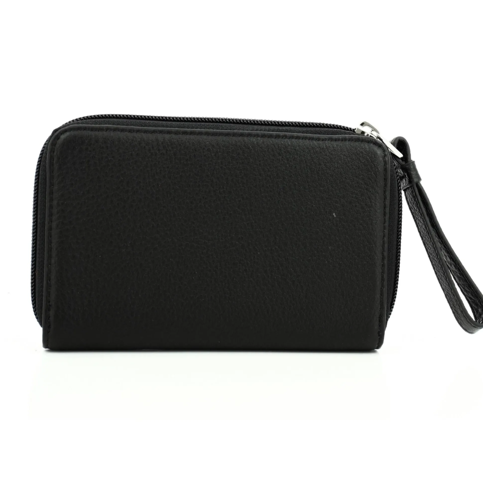 Mocca Porte-monnaie zippe Dana en cuir graine*Femme Porte-Monnaie Femme