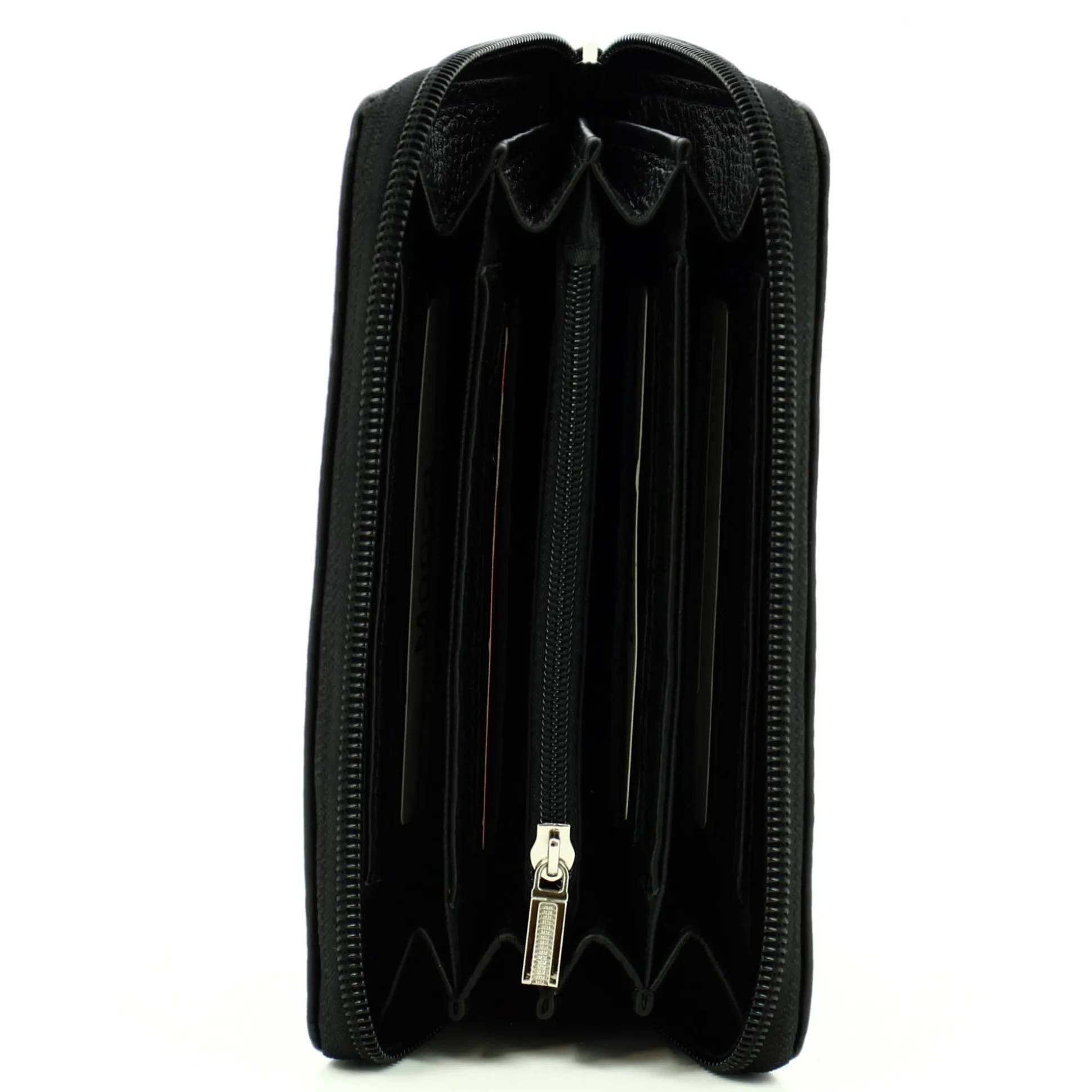 Mocca Porte-monnaie zippe Dana en cuir graine*Femme Porte-Monnaie Femme
