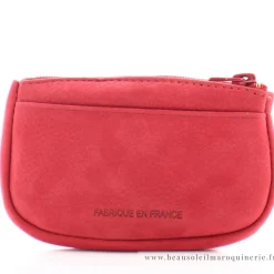 Frandi Porte-monnaie zippe en cuir Nubuck avec logo*Femme Porte-Monnaie Femme