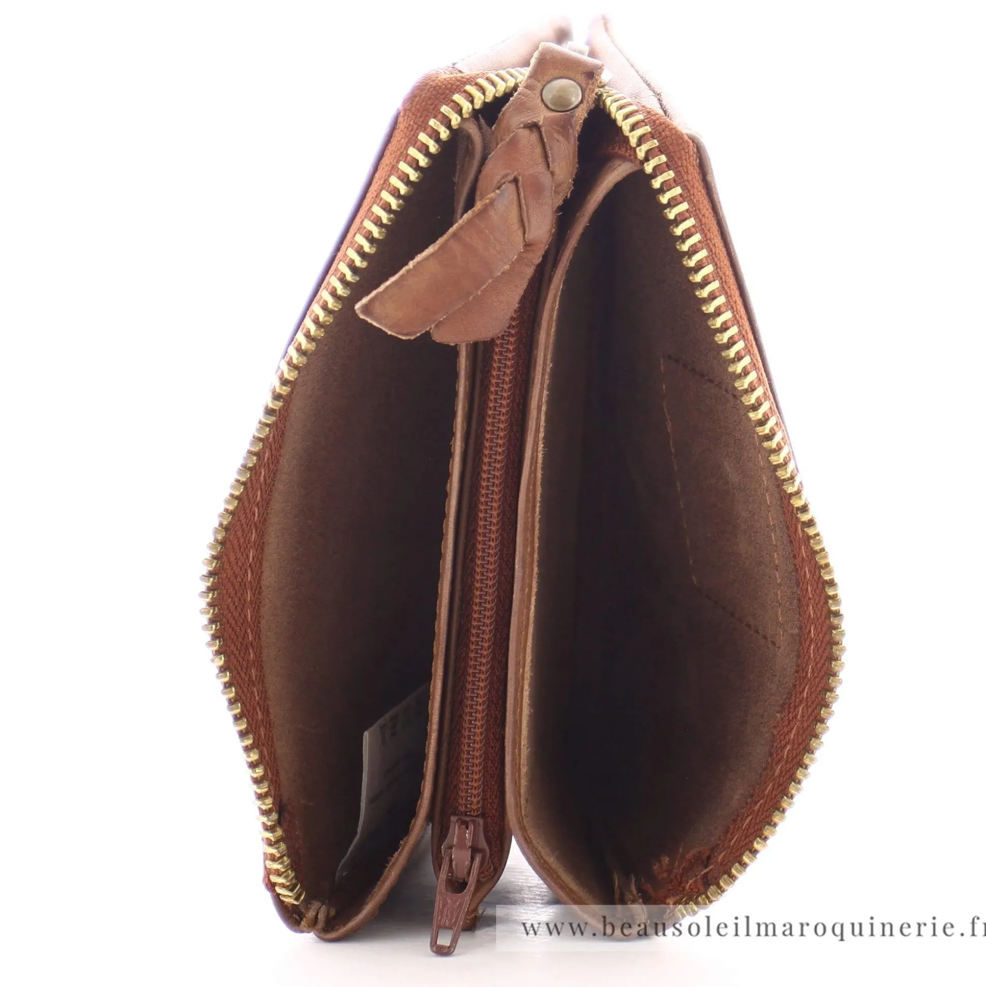 Biba Porte-monnaie zippe Kansas en cuir*Femme Porte-Monnaie Femme