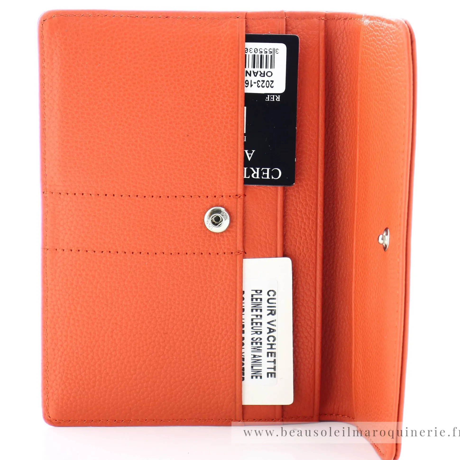 Arthur Aston Porte-papiers Celia en cuir a rabat*Femme Porte-Cartes Femme