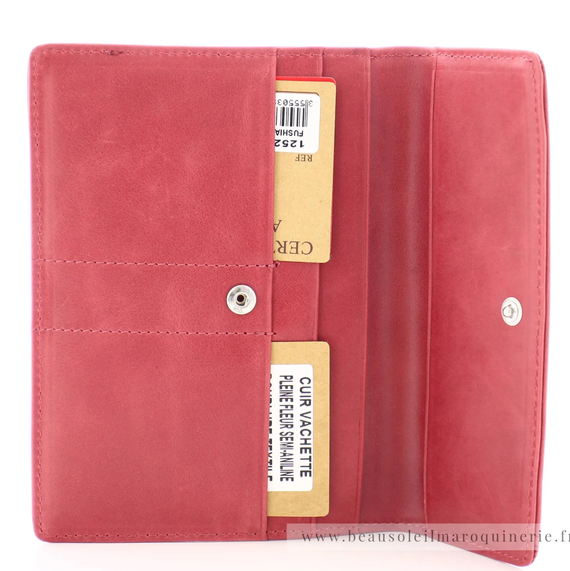 Arthur Aston Porte-papiers rabat cuir huile Isabel*Femme Porte-Cartes Femme