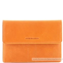 Arthur Aston Porte-papiers rabat cuir huile Isabel*Femme Porte-Cartes Femme
