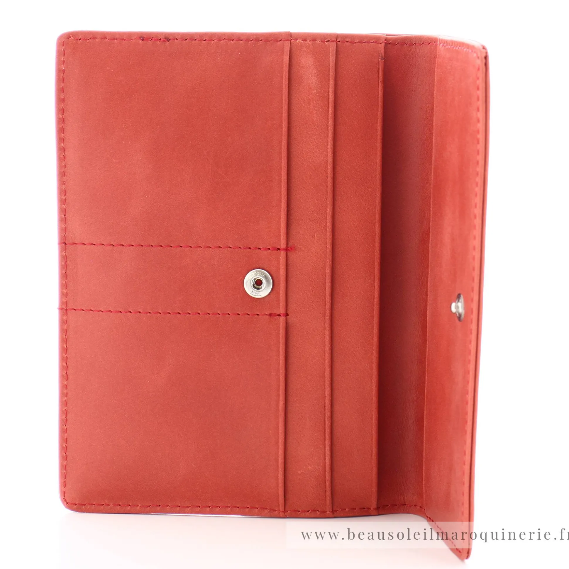 Arthur Aston Porte-papiers rabat cuir huile Isabel*Femme Porte-Cartes Femme