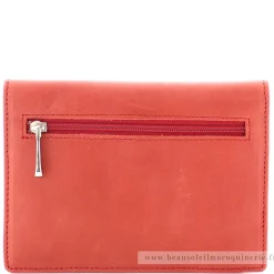 Arthur Aston Porte-papiers rabat cuir huile Isabel*Femme Porte-Cartes Femme