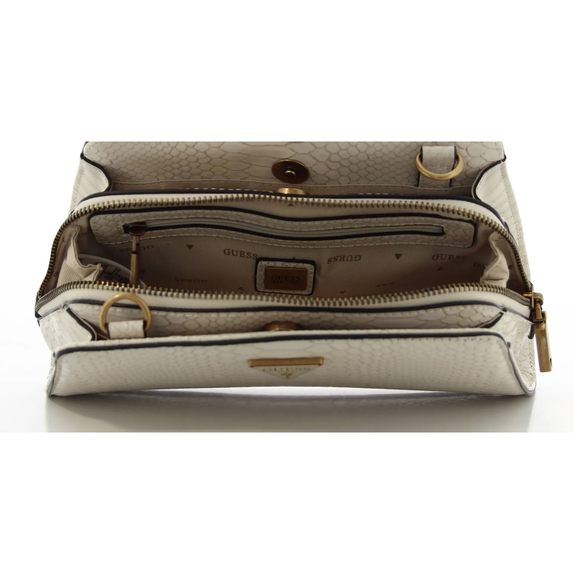 Guess Sac a bandouliere imprime python Georgina*Femme Sacs Bandoulière