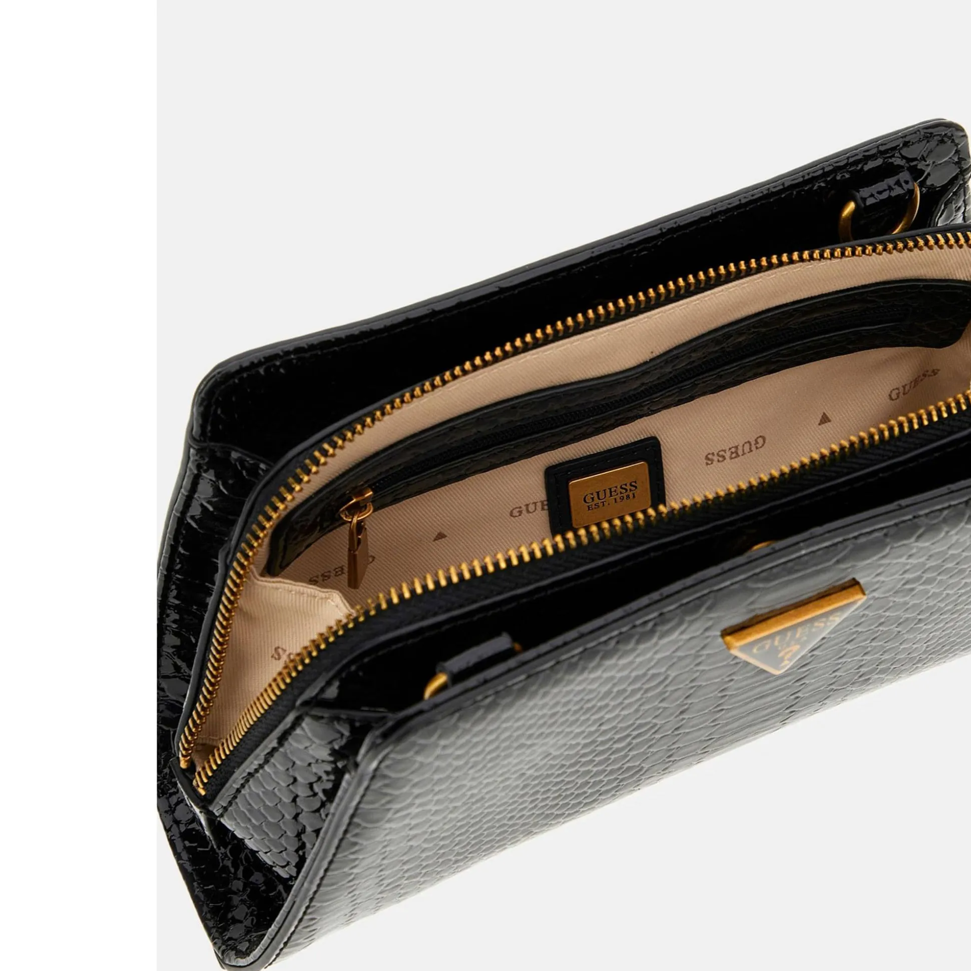 Guess Sac a bandouliere imprime python Georgina*Femme Sacs Bandoulière