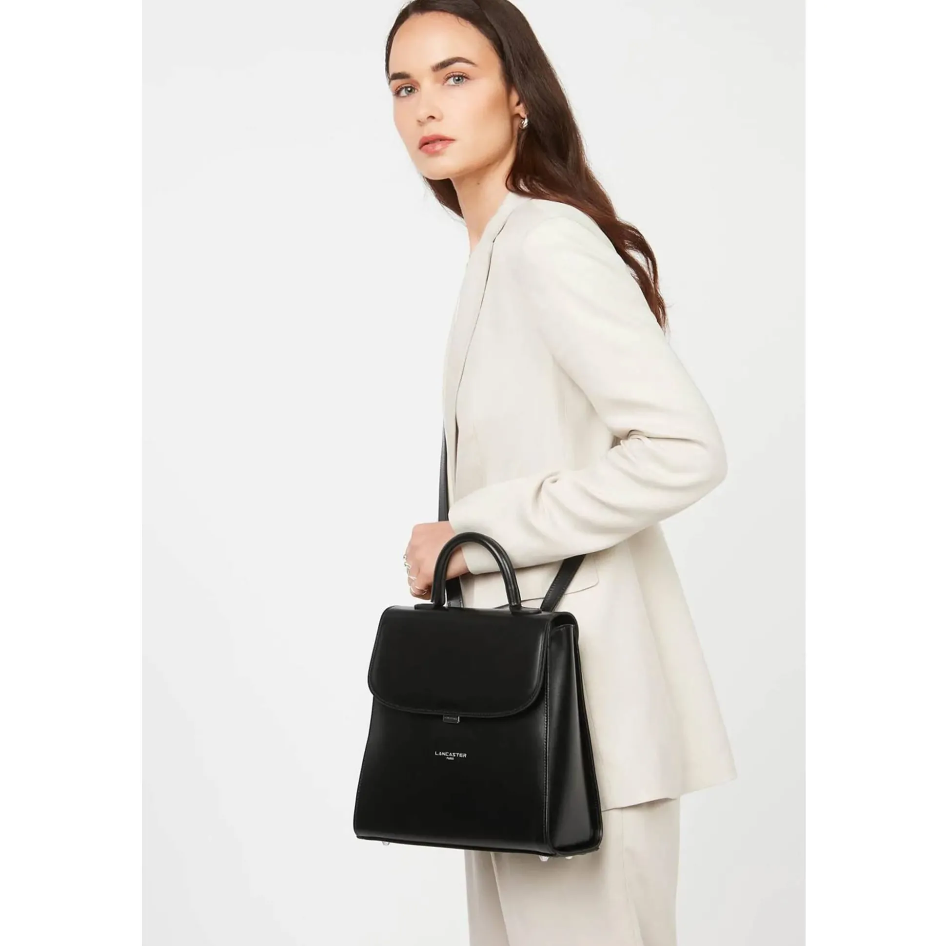 Lancaster Sac a dos a rabat avec fermoir Suave Even*Femme Sacs À Dos Femme