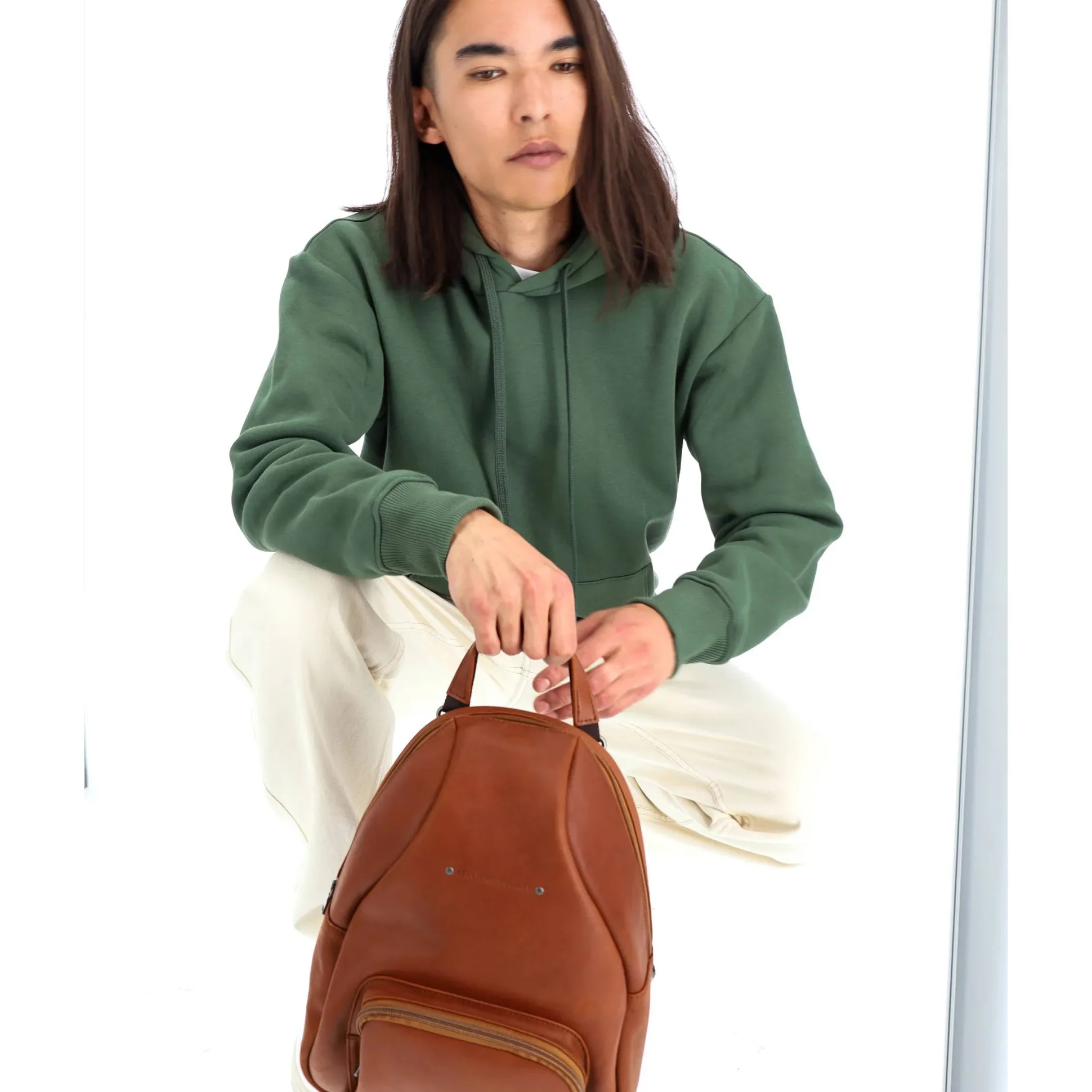 Les Ateliers Foures Sac a dos cuir Eole Baroudeur*Homme Sacs À Dos